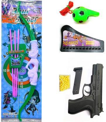 Dynamic Retail Global Gun Toys for Boys With Bullets, Archery Bow & Arrows, Blaster Guns & Darts sq164 Guns & Darts