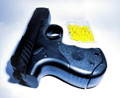Cubextic Air Toy Mouser Gun with Extra Bullets: Black Color, Target Hitter Action Guns & Darts