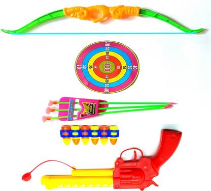Dynamic Retail Global Gun Toys for Boys With Bullets, Archery Bow & Arrows, Blaster Guns & Darts BZ314 Guns & Darts