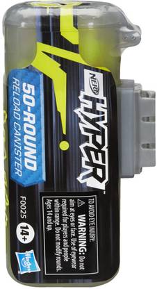 Hasbro Nerf Hyper 50 Round Refill Canister, Attaches To Nerf Hyper Blasters Guns & Darts