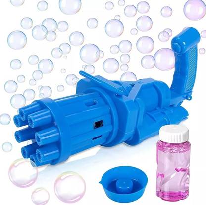 ADM Bubble Gun 8 Holes, Fun Indoor & Outdoor Toy for Girls and Boys Water Water Gun Water Gun