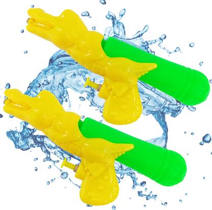 Ascension Set of 2Holi Pichkari Water Gun Easy to Hold in Small Kids Hand Cartoon Pichkari Water Gun