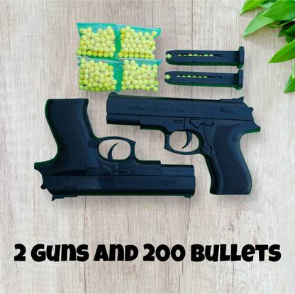 WHEELSQUARE PUBG Magazine loading gun (pack of 2) with 200 bullets Guns & Darts