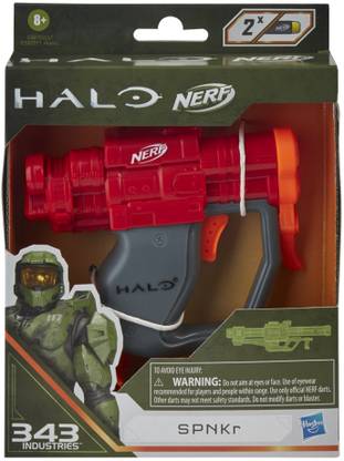 Nerf Halo SPNKr, Mini Dart-Firing Blaster, Collectible Blaster, for Ages 8+ Guns & Darts