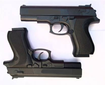 WHEELSQUARE PUBG p729 mouser pull back loading toy gun (pack of 2) gun with 200bb bullets Guns & Darts
