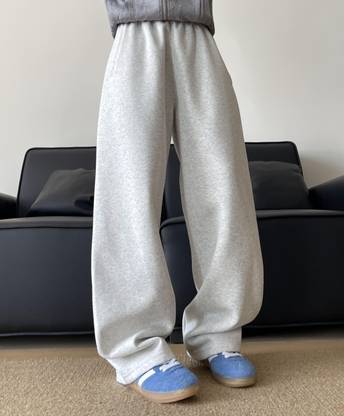 Dockstreet Solid Men Grey Track Pants