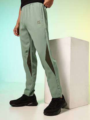 HRX by Hrithik Roshan Solid Men Green Track Pants
