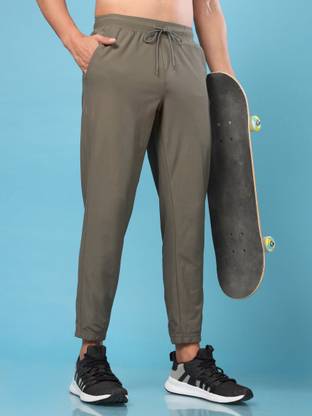 TECHNOSPORT Solid Men Brown Track Pants