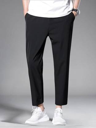 RMGARMENTMK Solid Men Black Track Pants