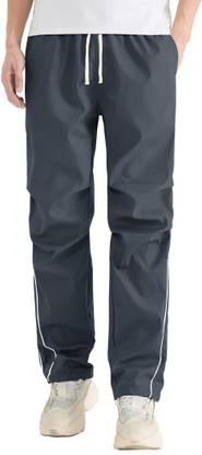 Rajovati Solid Men Grey Track Pants