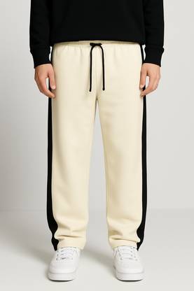 NFTRENDLYY Solid Men Beige Track Pants