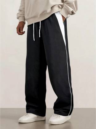 Rajovati Solid Men Black Track Pants