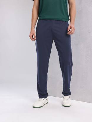 HRX by Hrithik Roshan Washed Men Blue Track Pants