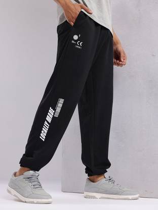 HRX by Hrithik Roshan Solid Men Black Track Pants