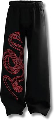 McCARTHY Printed Men Black Track Pants