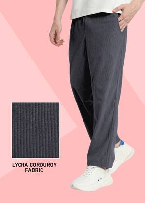 INDICLUB Self Design Men Grey Track Pants