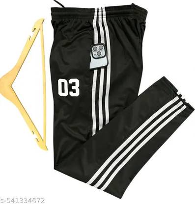 FADAID Solid Men Black Track Pants
