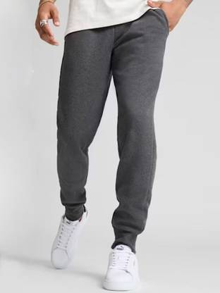 Moda Rapido Solid Men Black Track Pants