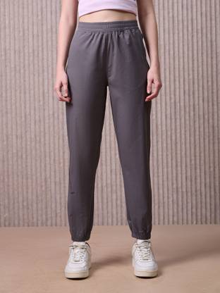 TECHNOSPORT Solid Women Grey Track Pants