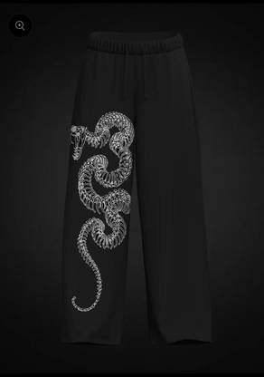 McCARTHY Printed Men Black Track Pants