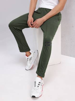 HRX by Hrithik Roshan Solid Men Green Track Pants