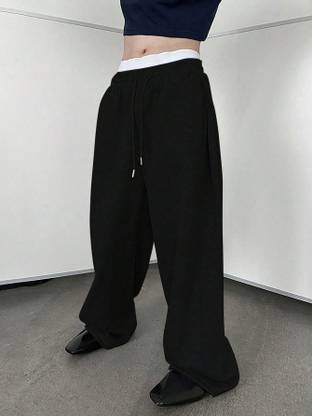 Dockstreet Striped Men Black Track Pants