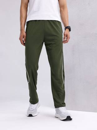 HRX by Hrithik Roshan Solid Men Green Track Pants