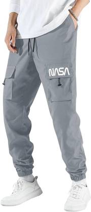 Valley Printed Men Grey Track Pants
