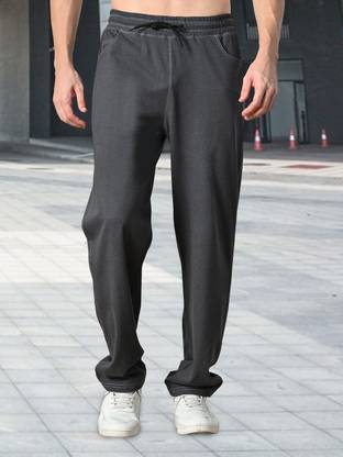 METRONAUT Solid Men Grey Track Pants
