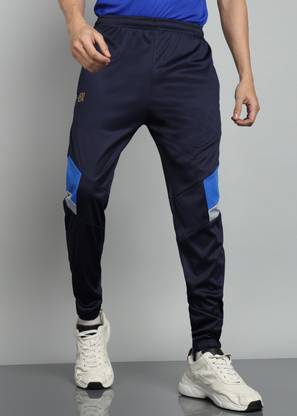 Moda Rapido Colorblock Men Dark Blue Track Pants