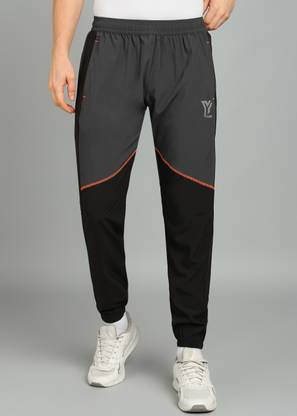 YUNEK Printed Men Grey, Black Track Pants