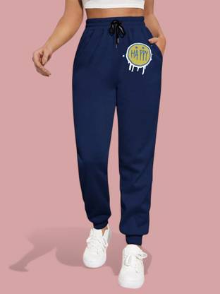 Tabadtod Printed Women Blue Track Pants