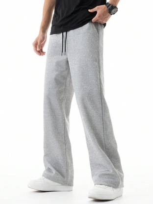 Dockstreet Loose Fit Men Grey Trousers