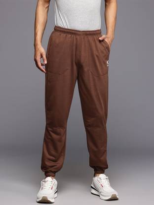 HRX by Hrithik Roshan Solid Men Brown Track Pants