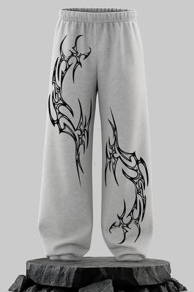 ZEN1FASHION Printed Men Black Track Pants