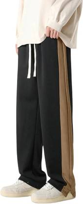 Valley Striped Men Black, Brown Track Pants