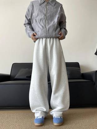 PROGENY Solid Men White Track Pants