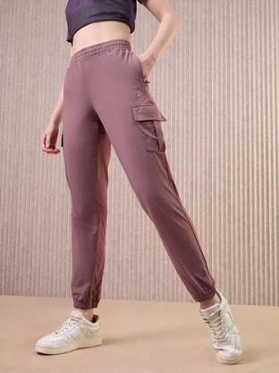 TECHNOSPORT Solid Women Maroon Track Pants
