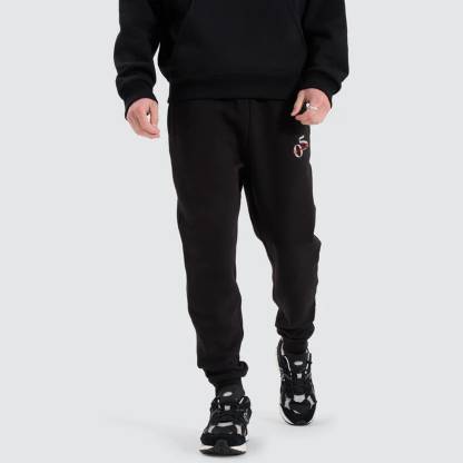 Moda Rapido Solid Men Black Track Pants