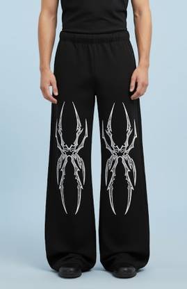 McCARTHY Printed Men Black Track Pants