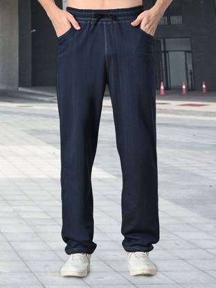 METRONAUT Solid Men Dark Blue Track Pants