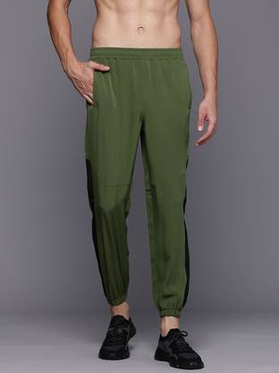 HRX by Hrithik Roshan Self Design Men Green Track Pants