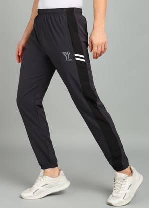 YUNEK Printed Men Grey Track Pants