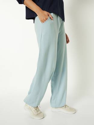 MAX Solid Women Green Track Pants