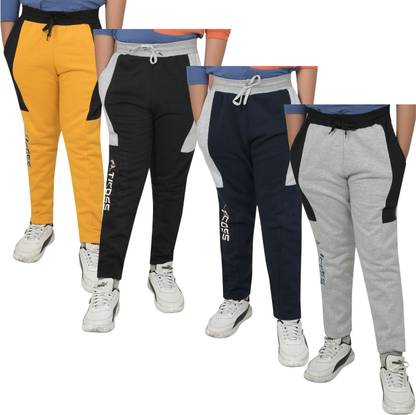 ATLANS Solid Men & Women Black Track Pants