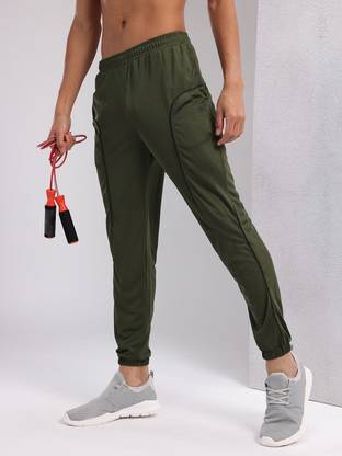HRX by Hrithik Roshan Solid Men Green Track Pants