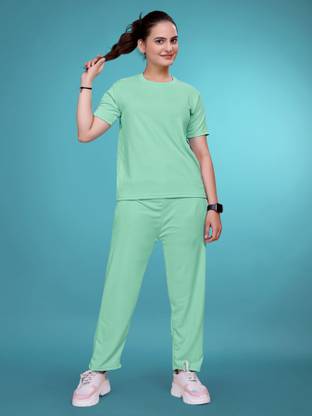 SAKARMAA Solid Women Track Suit