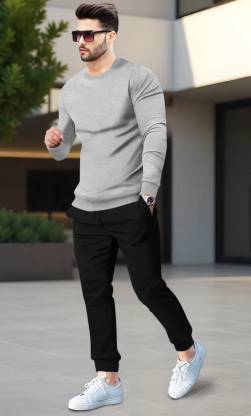 BLIVE Solid Men Track Suit