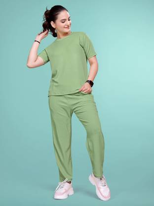 SAKARMAA Solid Women Track Suit
