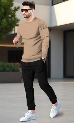 BLIVE Solid Men Track Suit